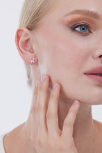 Load image into Gallery viewer, Deerly Loved Sterling Silver Stud Earrings – Festive Reindeer Charm