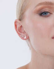 Load image into Gallery viewer, Deerly Loved Sterling Silver Stud Earrings – Festive Reindeer Charm