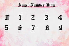 Load image into Gallery viewer, Dainty Angel Number Ring - Personalized 925 Sterling Silver Jewelry for Luck and Inspiration