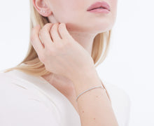 Load image into Gallery viewer, Sterling Silver Waterway Tennis Bracelet - Dazzling CZ Pave White Diamonds