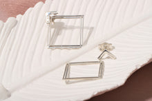 Load image into Gallery viewer, Square Ear Jacket Earrings