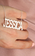 Load image into Gallery viewer, Bold &amp; Beautiful Custom Name Necklace - 925 Sterling Silver RnB Style Jewelry