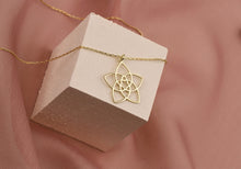 Load image into Gallery viewer, Venus Jewelry 14K Gold Venus Flower Necklace - Symbol of Beauty in Sterling Silver, Rose Gold &amp; Gold