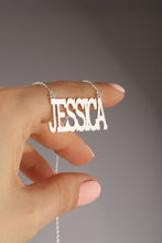 Load image into Gallery viewer, Bold &amp; Beautiful Custom Name Necklace - 925 Sterling Silver RnB Style Jewelry