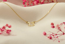 Load image into Gallery viewer, Angel Aura Dainty Angel Number Necklace - 14K Gold, Rose Gold &amp; Sterling Silver for Everyday Inspiration