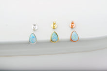 Load image into Gallery viewer, Elegant Jewel Opal Teardrop Earrings - Dazzling Iridescent Glow