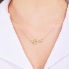 Load image into Gallery viewer, Bloom &amp; Blossom Custom Birthflower Necklace | Personalized Floral Jewelry for Moms | Dainty Gift for Women