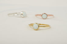 Load image into Gallery viewer, Elysian Jewels 14K White Opal Rings - Dazzling Elegance for Every Occasion