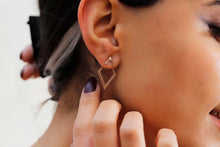 Load image into Gallery viewer, Elysian Rhombus Ear Jacket Earrings | Dazzling Geometric Design for Effortless Elegance