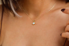 Load image into Gallery viewer, Ethereal Glow White Opal Necklace - Dazzling Gemstone Elegance