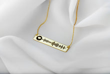 Load image into Gallery viewer, Harmony Jewels Music Bar Necklace - Celebrate Your Passion with a Unique Soundwave Design