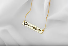 Load image into Gallery viewer, Harmony Jewels Music Bar Necklace - Celebrate Your Passion with a Unique Soundwave Design