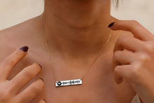 Load image into Gallery viewer, Harmony Jewels Music Bar Necklace - Celebrate Your Passion with a Unique Soundwave Design