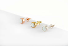 Load image into Gallery viewer, Luminous White Opal Studs – Dazzling Elegance for Every Occasion