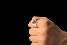 Load image into Gallery viewer, Timeless Men’s Silver Signet Ring - Bold Style &amp; Lasting Elegance
