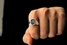 Load image into Gallery viewer, Timeless Men’s Silver Signet Ring - Bold Style &amp; Lasting Elegance