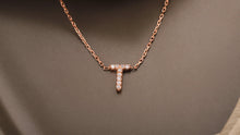 Load image into Gallery viewer, Personalized CZ Diamond Dainty Initial Necklace