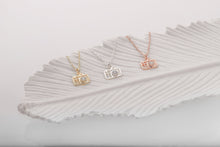 Load image into Gallery viewer, Camera Necklace with Sparkling CZ Diamond Accents | SilverGoldandRose
