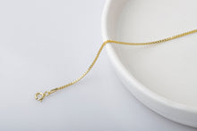 Load image into Gallery viewer, Shimmering 1mm Box Chain Necklace - Dazzling Elegance for Every Occasion