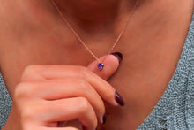 Load image into Gallery viewer, SilverGoldandRose Crystal Necklace: Delicate Pink Quartz