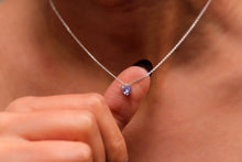 Load image into Gallery viewer, SilverGoldandRose Crystal Necklace: Delicate Pink Quartz