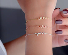 Load image into Gallery viewer, Layered Elegance Name Bracelet - Personalize Your Style with Custom Charm
