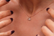 Load image into Gallery viewer, Camera Necklace with Sparkling CZ Diamond Accents | SilverGoldandRose