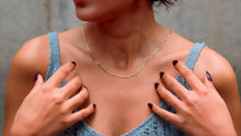 Load image into Gallery viewer, Figaro Chain Necklace - Stunning 14K Gold &amp; Sterling Silver Jewelry for Everyday Elegance