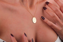 Load image into Gallery viewer, Actual Fingerprint and  Handwriting Necklace - Sterling Silver Memorial Jewelry