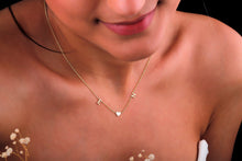 Load image into Gallery viewer, Heartfelt Initials Necklace | Custom Double Initial &amp; Heart Design