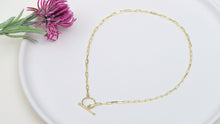 Load image into Gallery viewer, Sailor's Delight Link Chain Necklace with Nautical Clasp