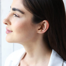 Load image into Gallery viewer, Shimmer &amp; Shine Mini Star Stud Earrings - Dazzling Celestial Design for a Touch of Glam