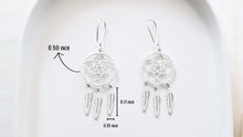 Load image into Gallery viewer, Dreamcatcher Earrings - 14K Gold Dangle Design