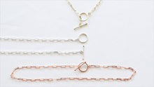 Load image into Gallery viewer, Sailor's Delight Link Chain Necklace with Nautical Clasp