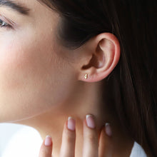 Load image into Gallery viewer, Shimmer &amp; Shine Mini Star Stud Earrings - Dazzling Celestial Design for a Touch of Glam