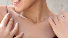 Load image into Gallery viewer, Shimmering 1mm Box Chain Necklace - Dazzling Elegance for Every Occasion