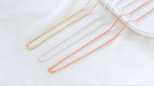 Load image into Gallery viewer, Sterling Silver Twist Chain - Elegant Rope Design