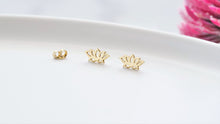 Load image into Gallery viewer, Lotus Bloom Stud Earrings - Illuminate Your Style with Elegant Floral Design