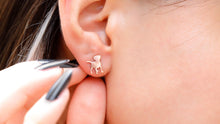 Load image into Gallery viewer, Pawfectly Silver Puppy Stud Earrings | Adorable Minimalist Dog Jewelry for Pet Lovers
