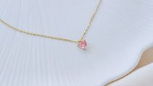 Load image into Gallery viewer, Rose Quartz Libra Necklace - Sterling Silver with Moonstone &amp; Crystal Quartz Pendant, January Birthstone Charm