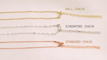 Load image into Gallery viewer, Initials Matter Personalized Singapore Ball Chain Necklace - Shine with Your Unique Style!