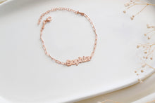 Load image into Gallery viewer, 14K Rose Gold Personalized Name Bracelet