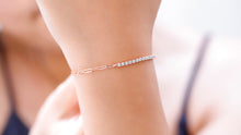 Load image into Gallery viewer, Tennis-Inspired Half Link Chain Bracelet - Stylish &amp; Unique Design for Every Occasion