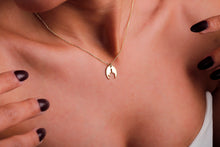 Load image into Gallery viewer, 14K Gold Middle Finger Necklace - Bold Charm for Unapologetic Self-Expression