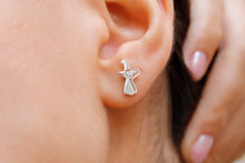 Load image into Gallery viewer, Witchy Vibes: Enchanting Cat Earrings for Spooky Style