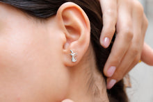 Load image into Gallery viewer, Witchy Vibes: Enchanting Cat Earrings for Spooky Style