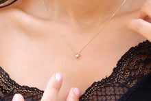 Load image into Gallery viewer, Rose Quartz Libra Necklace - Sterling Silver with Moonstone &amp; Crystal Quartz Pendant, January Birthstone Charm