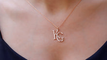 Load image into Gallery viewer, Custom Name Jewelry - Personalized Interlocking Letter Necklace