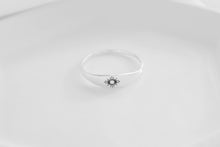 Load image into Gallery viewer, Sunny Aura Sterling Silver Sun Ring - Dainty Sunrise Design, Perfect Birthday Gift for Women