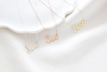 Load image into Gallery viewer, SilverLuxe Custom Name Necklace | 925 Sterling Silver, Tarnish-Free, Perfect Gift for Her in Rose &amp; Gold Fill